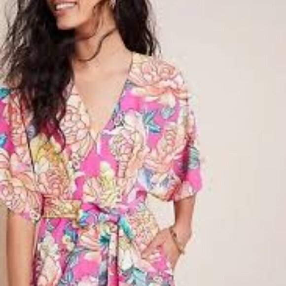 Farm Rio Eulalie Wide Leg Jumpsuit Women Size M - Picture 8 of 8